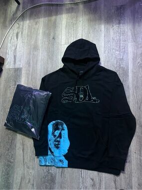 Skysdalimit Rhine Stone Blue Hoodie